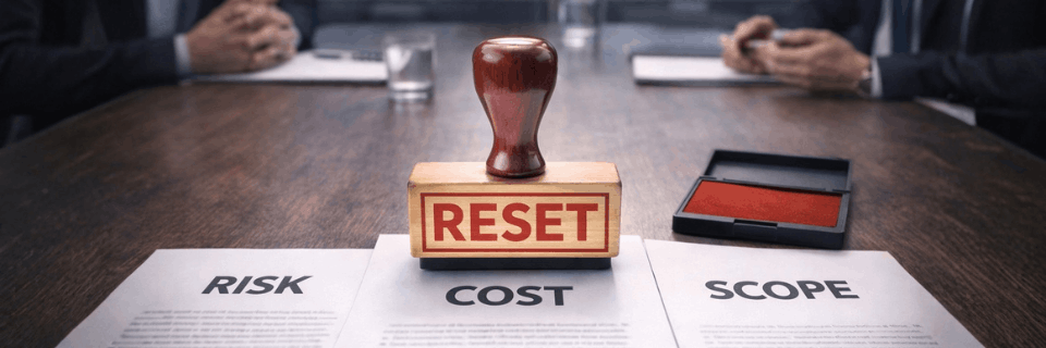 Risk Cost  Scope Reset